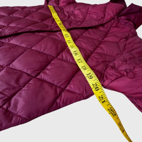 Dawn Levy Jess Diamond Quilted Water Resistant Packable Jacket S NWT Berry Red - Picture 7 of 16